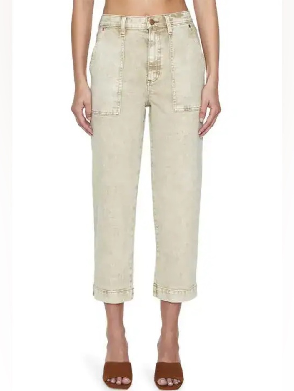Pistola Turner High-Waisted Barrel Leg Ankle Jean Size 31